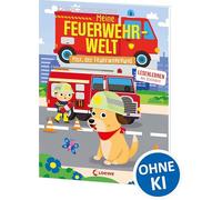 Meine Feuerwehr-Welt - Max, der Feuerwehrhund: Lesenlernen mit Stickern - Zum Vor- und ersten Selberlesen für Kinder ab 5 Jahren - Mit über 80 Stickern