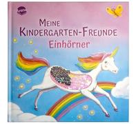 Meine Kindergarten-Freunde. Einhörner: Erinnerungsalbum mit Wendepailletten für erste Freunde aus Kita, Kindergarten und Krippe, ab 3 Jahren