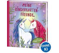 Meine Kindergarten-Freunde (Einhörner): Freundebuch, Eintragbuch, Poesiealbum mit Wendecover für Kinder ab 3 Jahre
