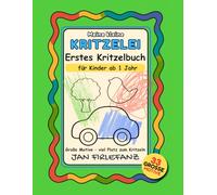 Meine kleine Kritzelei - Erstes Kritzelbuch: 33 große Kritzelmotive für Kinder ab 1 Jahr - Viel Platz für erste Linien, Striche und freies Kritzeln | ... und kleine kreative Momente zwischendurch
