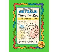 Meine kleine Kritzelei - Tiere im Zoo: Erstes Kritzelbuch mit 33 großen Kritzelmotiven für Kinder ab 1 Jahr: Viel Platz für erste Linien, Striche und freies Kritzeln mit Elefant, Löwe, Giraffe & Co