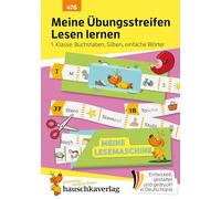 Meine Übungsstreifen Lesen lernen - 1. Klasse: Buchstaben, Silben, einfache Wörter: Übungsheft Deutsch 1. Klasse, Leseaufgaben & Lösungen zum Ausschneiden: 476