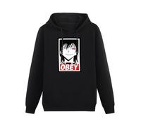 meiningjing Code Geass Rebellion Lelouch Suzaku Inspired Adults Printed Hoody Black XL