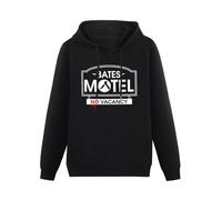 meiningjing Death To Videodrome Psych Bates Motel Horror Film Novel TV Mens Hoody Black L