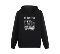 meiningjing Film Cops by Leftover Crack Long Sleeve Hoody with Pocket Sweatershirt, Hoodie Black 3XL