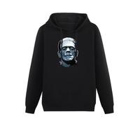 meiningjing Mens Frankenstein Hoody Boris Karloff Monster Vintage Horror Goth Halloween Hoodie Black XL