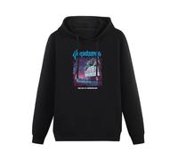 meiningjing Men's Goosebumps R.L. Stein Welcome to Horrorland Retro Hoody Hoodie Black M