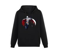 meiningjing Men's Hoodie Gatcha-Man Insi-Gnia Long Sleeve Hoodies Mens Hoody Black M