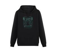 meiningjing Sylosis Heavy Metal Rock Music Band Graphic Art Vintage Logo Hoody Black M