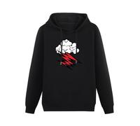 meiningjing The Hellacopters Grace Cloud Red Hoody Sweatershirt Black S