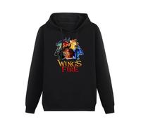meiningjing Wings of Fire Hoody Graphic Hoodie Unisex Hoodie S-3XL Black XL