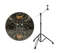 Meinl Classics Custom Dark 18 Crash Cymbal & Gear4music Boom Arm Stand Black
