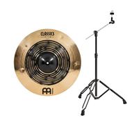 Meinl Classics Custom Dual 19 Crash Cymbal & Gear4music Boom Arm Stand Black