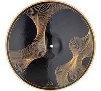 Meinl Cymbals Aric Improta - Platillo con diseño de artista de 22 pulgadas, obra de arte de bronce grabado, Arcwave