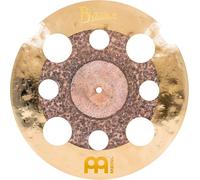 Meinl Cymbals Byzance 16 pulgadas doble basura con agujeros - Hecho en Turquía - bronce B20 martillado a mano, garantía de 2 años, B16DUTRC