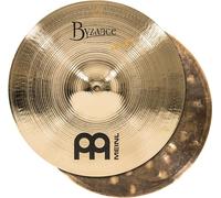 Meinl Cymbals Byzance Brilliant Derek Roddy Plato Serpents Hihat de 14 pulgadas (35,56cm) Platillos de Batería - Pareja - Bronce B20, Acabado Brillante (B14SH-B)