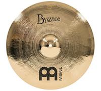 Meinl Cymbals Byzance Brilliant Plato Crash Thin de 16 pulgadas (40,64cm) Platillos de Batería - Bronce B20, Acabado Brillante (B16TC-B)