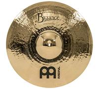 Meinl Cymbals Byzance Brilliant Plato Heavy Hammered Ride de 22 pulgadas (55,88cm) Platillos de Batería - Bronce B20, Acabado Brillante (B22HHR-B)
