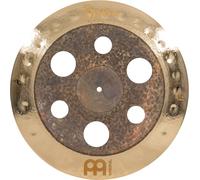 Meinl Cymbals Byzance China de basura doble de 18 pulgadas con agujeros - Hecho en Turquía - Bronce B20 martillado a mano, garantía de 2 años (B18DUTRCH)