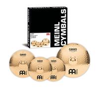 Meinl Cymbals Classics Custom Brilliant Cymbal Set Box Pack - Juego de Platillos de Batería con Plato 14 pulgadas Hihat, 16 Crash y 20 Ride - Bronce B12, Acabado Brillante (CC141620)