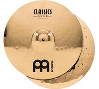 Meinl Cymbals Classics Custom Brilliant Plato Crash Medium de 14 pulgadas (35,56cm) Platillos de Batería - Pareja - Bronce B12, Acabado Brillante (CC14MC-B)