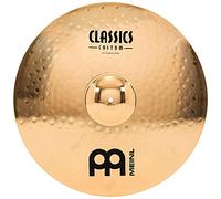 Meinl Cymbals Classics Custom Brilliant Plato Powerful Ride de 22 pulgadas (55,88cm) Platillos de Batería - Bronce B12, Acabado Brillante (CC22PR-B)