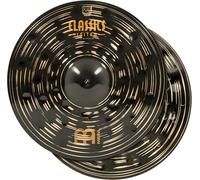 Meinl Cymbals Classics Custom Dark Plato Hihat de 14 pulgadas (35,56cm) Platillos de Batería - Pareja - Bronce B12, Acabado Oscuro (CC14DAH)