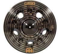 Meinl Cymbals Classics Custom Dark Plato Trash Stack de 18 pulgadas (45,72cm) Platillos de Batería - Bronce B12, Acabado Oscuro (CC-18DASTK)