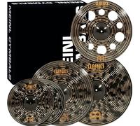 Meinl Cymbals Classics - Juego completo de cajas oscuras personalizadas para tambores, 4 piezas de 15/18/20/22 pulgadas, fabricado en Alemania (CCD502+18)