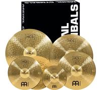 Meinl Cymbals HCS CS2 - Caja de platillos ampliados para batería con Hihat, Crashes, Ride, Splash, fabricado en Alemania, latón duradero