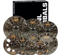 Meinl Cymbals Paquete de caja de platillos con Hihats de 14 pulgadas, paseo de 20 pulgadas, 18 pulgadas China, 16 Crash, además de un 10 12 pulgadas de basura Splash - Clásicos Custom Dark - Hecho en Alemania, garantía de dos años, ampliado (CCD-ES1)