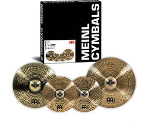Meinl Cymbals Pure Alloy Custom Cymbal Set - Juego de Platillos de Batería con Plato 14 Hihat, 18 Crash e 20 Ride - Aleación Pura de Bronce, Acabado Bronce Ahumado Custom (PAC141820)