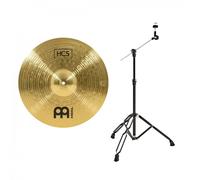 Meinl HCS 16 Crash Cymbal & Gear4music Boom Arm Stand Black