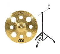 Meinl HCS 16 Trash Crash Cymbal & Gear4music Boom Arm Stand Black