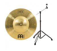 Meinl HCS 18 Big Bell Ride Cymbal & Gear4music Boom Stand Black