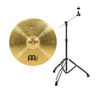 Meinl HCS 18 Crash / Ride Cymbal & Gear4music Boom Arm Stand Black
