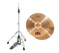 Meinl HCS Bronze 13" Hi Hat Cymbals & Premier Artist Hi-Hat Stand