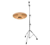 Meinl HCS Bronze 16" Crash Set - Modelo: HCSB16C - B8 Bronze - Acabado: Tradicional - Característica: Explosive/Clear - Incluye soporte recto para platillos