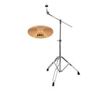 Meinl HCS Bronze - Set de accesorios para Crash (14 pulgadas, modelos: HCSB14C, B8, bronce, acabado tradicional, características explosivas, incluye soporte para platillos de jirafa)