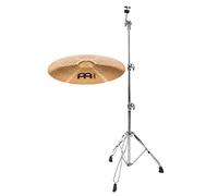 Meinl HCS Bronze - Set de platos de bronce (50,8 cm, modelo HCSB20R, aleación de bronce B8, acabado tradicional, incluye soporte recto)