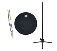 Meinl MMP12BK Marshmallow - Pad de práctica (12 pulgadas, soporte para almohadilla, baquetas keepdrum), color negro