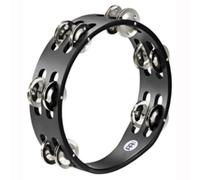 Meinl Percussion 2 Row Compact Tambourine Steel Jingles CTA2SBK