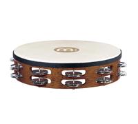 Meinl Percussion 2 Row Headed Wood Tambourine Steel Jingles