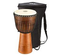 Meinl Percussion ADJ2-L+BAG - Djembé, 12" | Cuerpo tallado a mano, altura 24 pulgadas, diámetro 12 pulgadas, incluye bolsa, con cuerdas de nailon, piel de cabra, caoba