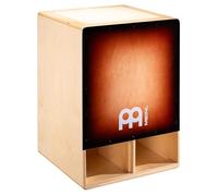Meinl Percussion Cajón Subwoofer Serie Bass, Acabado Espresso Burst, Cuerpo de Contrachapado de Abedul Natural