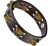 MEINL Percussion compact - Pandereta de madera, 8 cm, 2 filas, color marrón