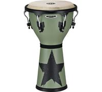 Meinl Percussion HDJ600AI Madera Djembe, Serie Diseñador Headliner, 30,48 cm (12 Zoll) Durchmesser, tema ejército