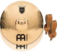 Meinl Platillo con correas, 16 pulgadas, aleación de bronce profesional, acabado brillante, fabricado en Alemania, MA-AR-16