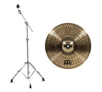 Meinl Pure Alloy Custom 16" Medium Thin Crash & Gretsch Explorer Series Boom Cymbal Stand
