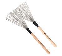 Meinl Stick & Brush Par de cepillos de tambor 5A, asas de madera con cables de metal fijos, fabricados en Canadá, para jazz, lecciones y música acústica (SB310)